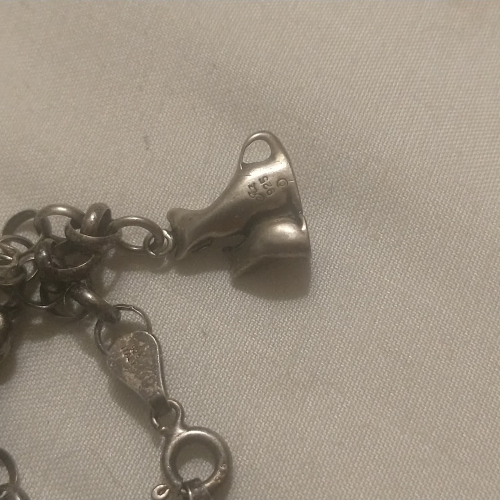 Silver SS925 Kitty Cat & Mama Cat 3-D Charm For Bracelet Or Pendant For Necklace - Picture 10 of 11